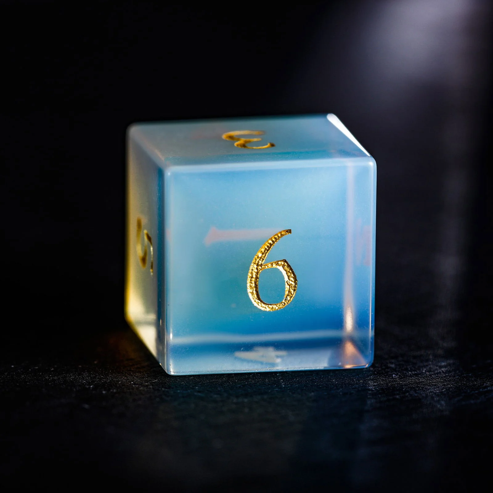Opalite Gemstone DnD D&D Dice D6 - Image 3